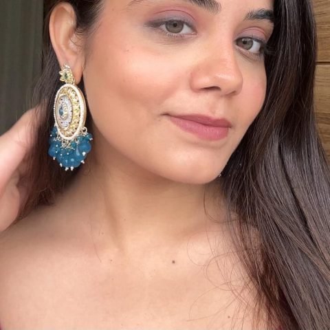 Navy Round Chandbalis