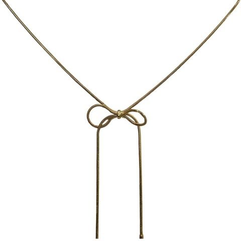 Golden Bow Pendant