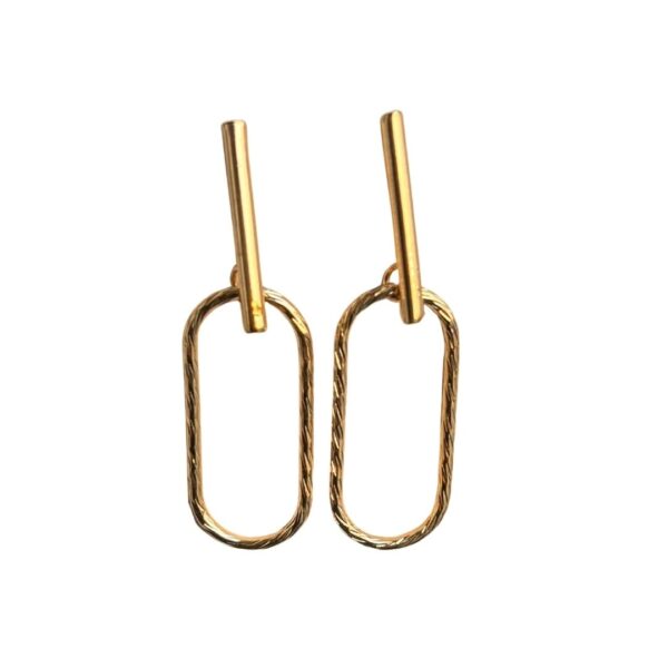 Golden Geometric Rectangle Drop